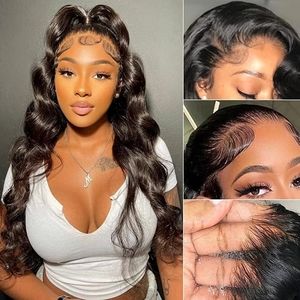 Body Wave Lace Front Wig Human Hair 18 Inches 13x4 Natural HD Lace Front
